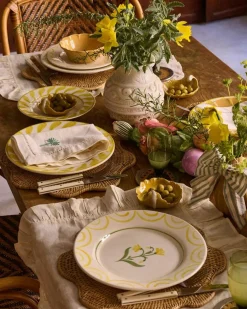 Cottage Flower Plate 28 cm, Blue