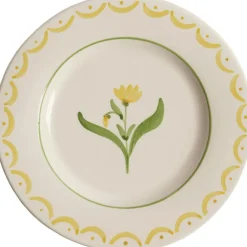 Cottage Flower Side Plate 22 cm, Blue