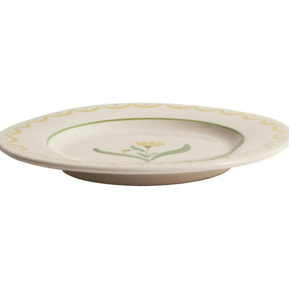 Cottage Flower Side Plate 22 cm, Blue