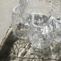 Crackle Bowl 11x26 cm, Clear