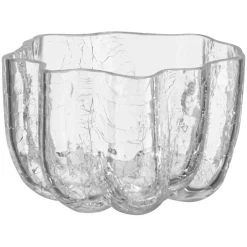 Crackle Candle Holder 58 mm, Clear
