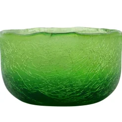 Crackle Tealight Holder, Red