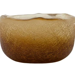 Crackle Tealight Holder, Red