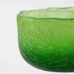 Crackle Tealight Holder, Red