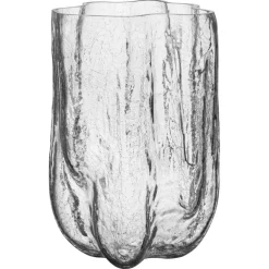 Crackle Vase 37 cm, Clear