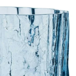 Crackle Vase Circular Glass, 27 cm