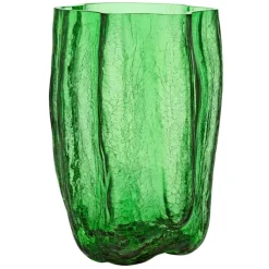 Crackle Vase Green, 37 cm