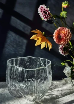 Crackle Vase, 21x27 cm, Pink