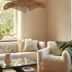 Crinkle Cushion 50x50 cm, Green