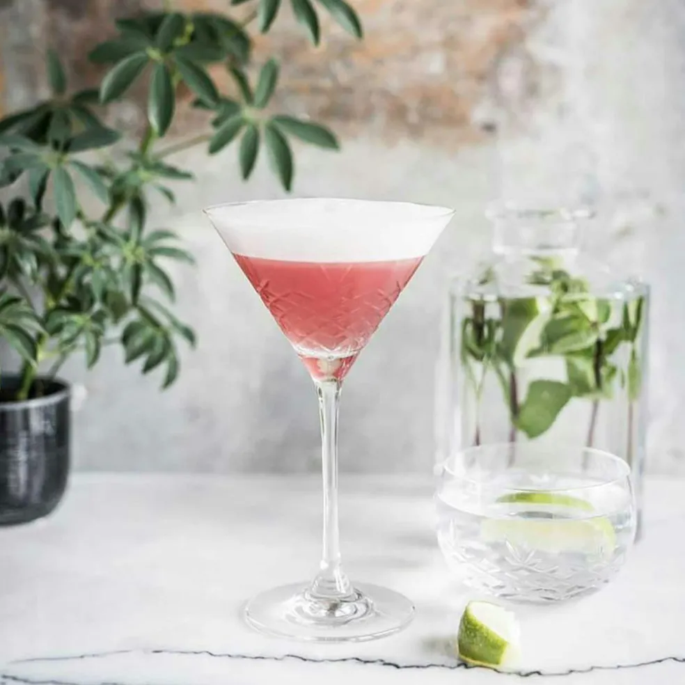 Crispy Cocktail Glass 2 Pcs, Clear