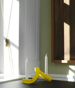 Crooked Two Candlestick, Bronze