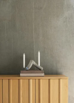 Crooked Two Candlestick, Bronze