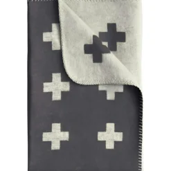 Cross Throw 150x240 cm, Black