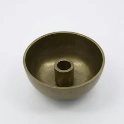 Crown Candle Holder Ø12.5 cm, Antique Brass