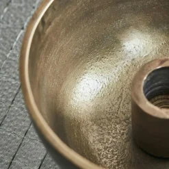 Crown Candle Holder Ø12.5 cm, Antique Brass