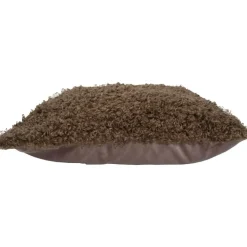 Curly Lamb Fake Fur Cushion Cover 50x50 cm, Brown