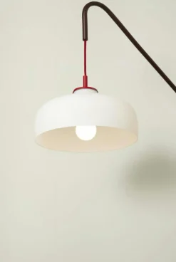 Current Wall Light, Red/Maroon