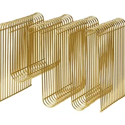 Curva Magazine Rack, Silver