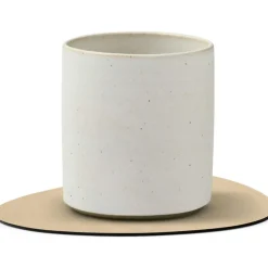 Curve Double Glass Mat, 11x13 cm, Brown/ Sand