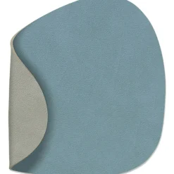 Curve Double Glass Mat, 11x13 cm, Brown/ Sand