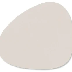 Curve Glass Coaster Nupo 11x13 cm, Light Grey