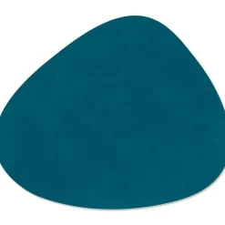 Curve L Reversible Table Mat 37x44 cm, Petrol/Midnight Blue