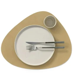 Curve L Reversible Table Mat 37x44 cm, Petrol/Midnight Blue