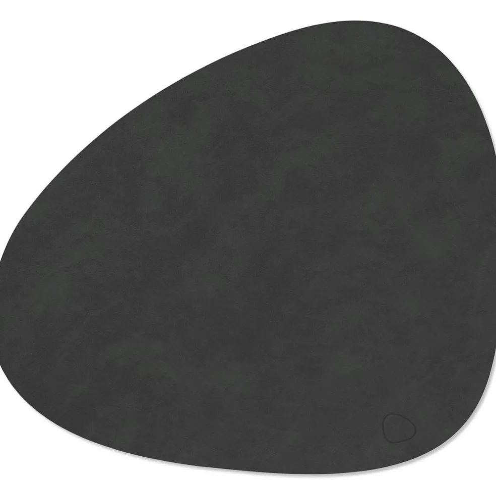Curve L Table Mat Nupo 37x44 cm, Caviar
