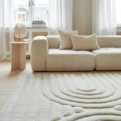 Curve Rug 170x230 cm, Natural Beige