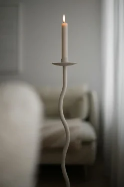 Curved Candle Holder 85 cm, Sand