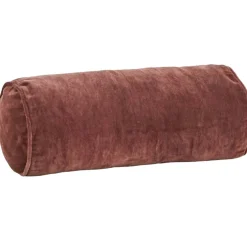 Cushion Velvet Bolster, Ecru