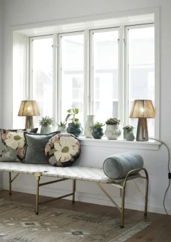 Cushion Velvet Bolster, Ecru