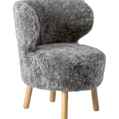 Cute Armchair Sheepskin, Grey
