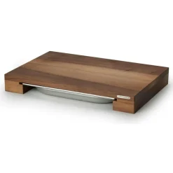 Cutting Board With One Tinplate, 39x27x6 cm