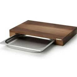 Cutting Board With One Tinplate, 39x27x6 cm