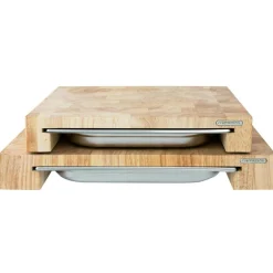 Cutting Board With One Tinplate, 39x27x6 cm