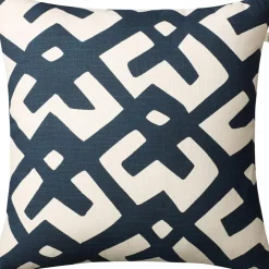Dadra Cushion 50x50 cm, Blue / Off White