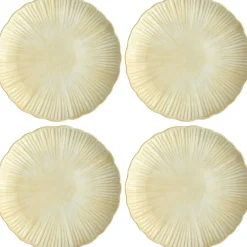 Daisy Plate 4-pack Cream, 29 cm