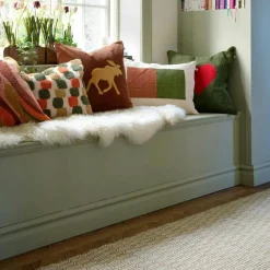 Deepak Cushion Cover 40x60 cm, Taupe / Dark Brown