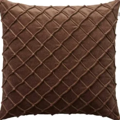 Deva Cushion Cover 50x50 cm, Brown