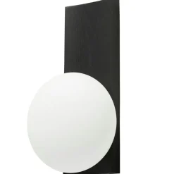 Dew Table Lamp / Wall Lamp, Black Painted Ash