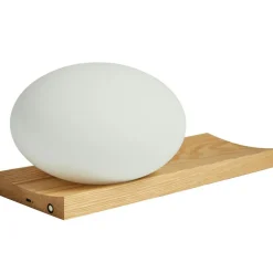 Dew Table Lamp / Wall Lamp, Black Painted Ash