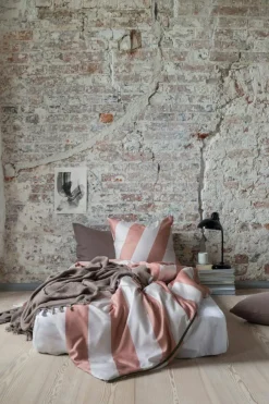 Diagonal Bed Set 140x220 + 60x63 cm, Sand / Brick