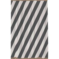 Diagonal Shower Curtain 150x200 cm, Dark Grey