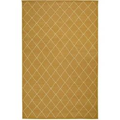 Diamond Dhurry Wool Rug 184x280 cm, Masala Yellow