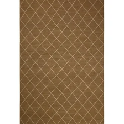 Diamond Rug 230x336cm, Mocha/Off White
