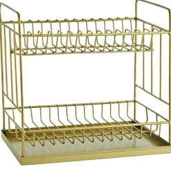 Dish Drainer, Antique Brass