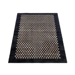 Dot Door Mat, Black / Beige, 90x60 cm