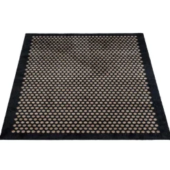 Dot Door Mat, Black / Beige, 90x60 cm