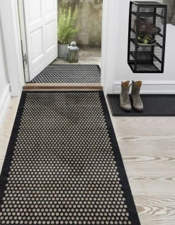 Dot Door Mat, Black / Beige, 90x60 cm